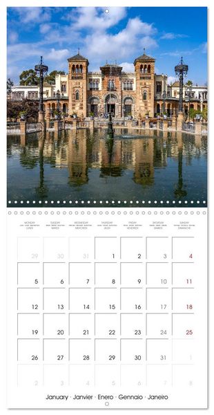 Produktbild: Spain - Andalusia (Wall Calendar 2026 12 &times; 12 Inch) CALVENDO 12 Month Wall Calendar