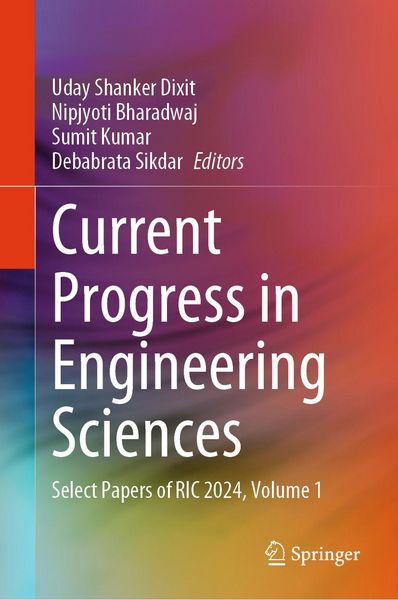 Produktbild: Current Progress in Engineering Sciences