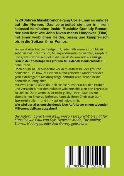 Produktbild: Die Plattenbossin, ein Inside Musicbiz Comedy Roman
