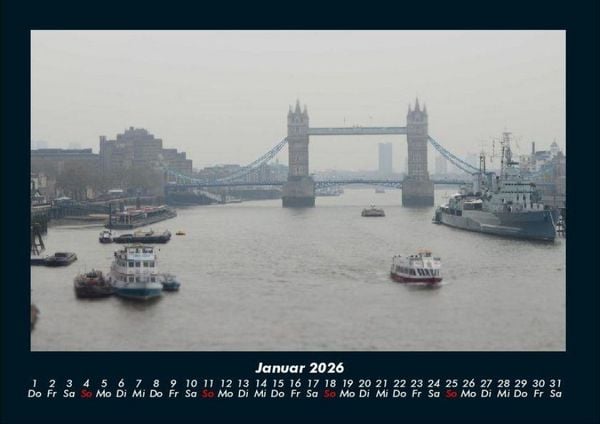 Produktbild: London 2026 Fotokalender DIN A4