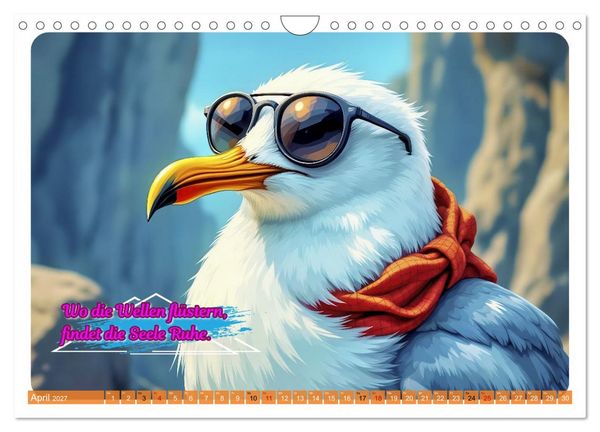 Produktbild: Norddeutsch Cool - Comic (Wandkalender 2027 DIN A4 quer), CALVENDO Monatskalender