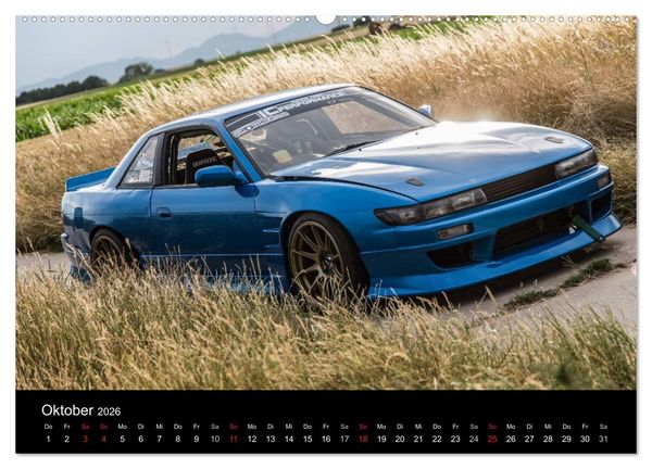 Produktbild: Nissan Silvia PS13 (hochwertiger Premium Wandkalender 2026 DIN A2 quer), Kunstdruck in Hochglanz