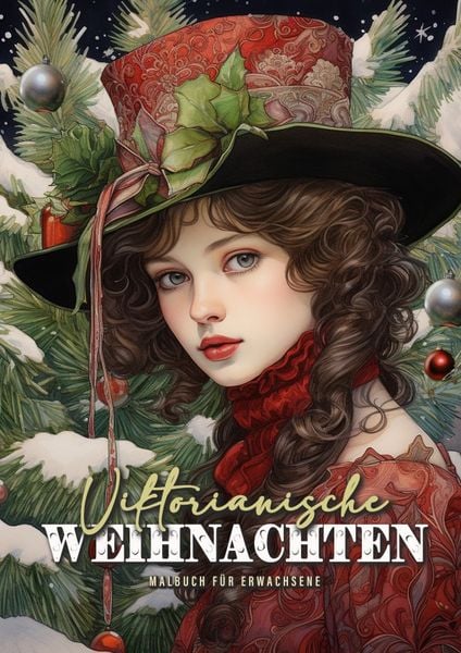 Viktorianische Weihnachten Malbuch für Erwachsene