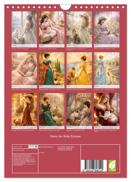 Produktbild: Glanz der Belle &Eacute;poque (Wandkalender 2027 DIN A4 hoch), CALVENDO Monatskalender