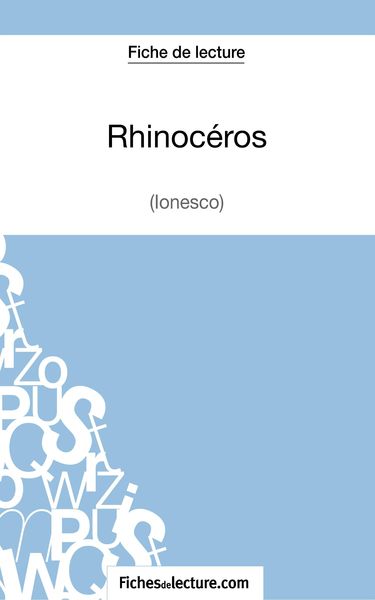Produktbild: Rhinoc&eacute;ros d'Ionesco (Fiche de lecture)