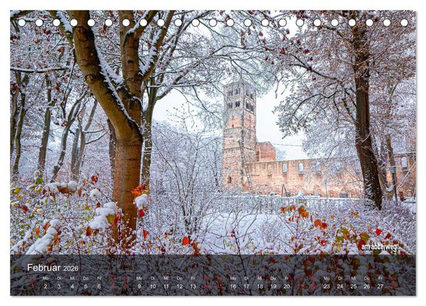 Produktbild: stiftsruine zu bad hersfeld (Tischkalender 2026 DIN A5 quer), CALVENDO Monatskalender