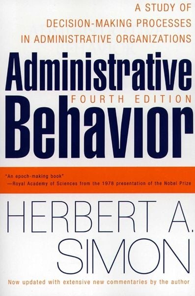 Produktbild: Administrative Behavior, 4th Edition