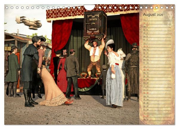 Produktbild: Steampunk Carnival (Wandkalender 2026 DIN A4 quer), CALVENDO Monatskalender