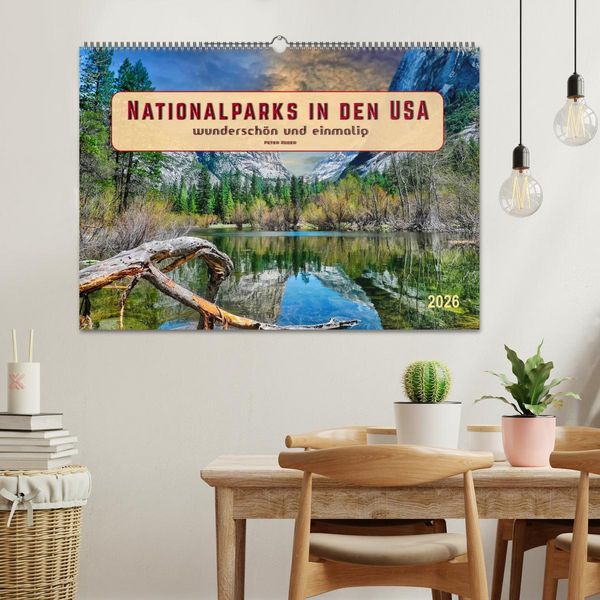 Produktbild: Nationalparks in den USA - wundersch&ouml;n und einmalig (Wandkalender 2026 DIN A2 quer), CALVENDO Monatskalender