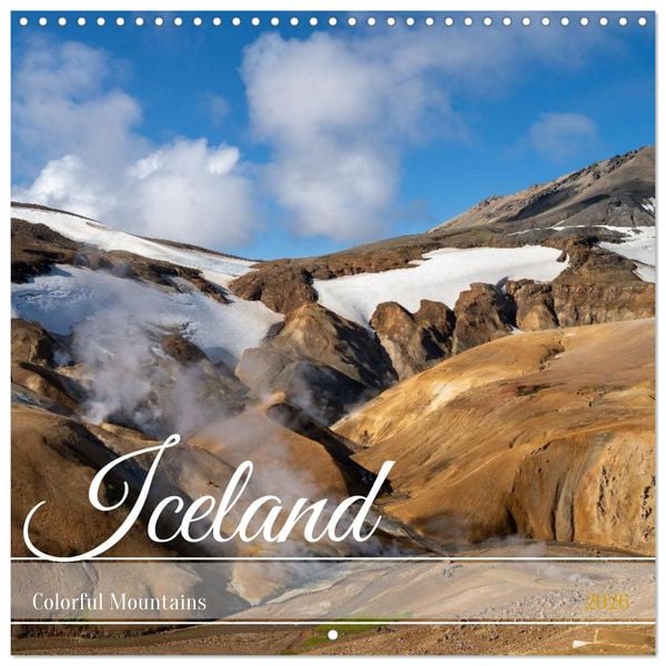 Produktbild: Iceland - Colorful Mountains (Wall Calendar 2026 12 &times; 12 Inch) CALVENDO 12 Month Wall Calendar