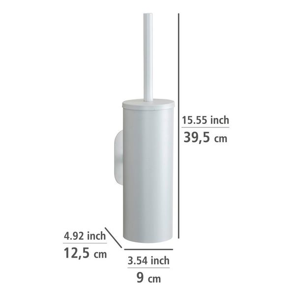 Produktbild: Turbo-Loc&reg; WC-Garnitur Mod. Orea White matt, aus rostfreiem Edelstahl