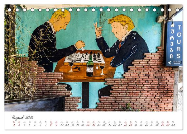 Produktbild: W&auml;nde sprechen B&auml;nde (Tischkalender 2026 DIN A5 quer), CALVENDO Monatskalender