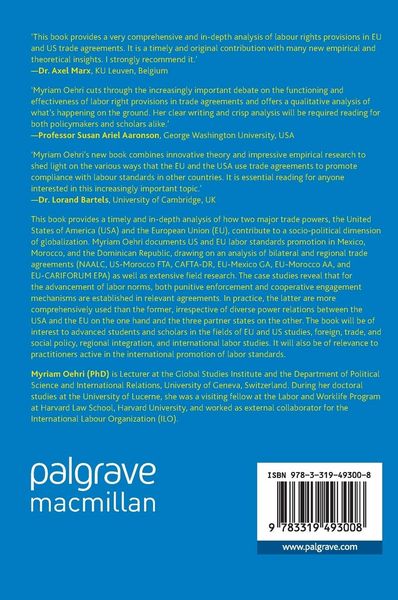 Produktbild: US and EU External Labor Governance