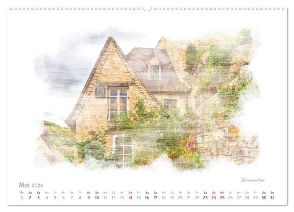 Produktbild: Romantisches P&eacute;rigord (Wandkalender 2026 DIN A2 quer), CALVENDO Monatskalender