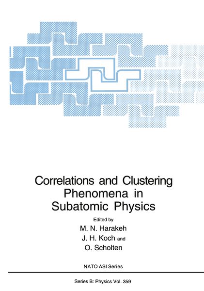 Produktbild: Correlations and Clustering Phenomena in Subatomic Physics
