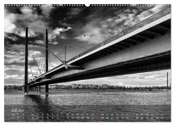 Produktbild: D&uuml;sseldorf Ansichten in Schwarz-Wei&szlig; (Wandkalender 2027 DIN A2 quer), CALVENDO Monatskalender