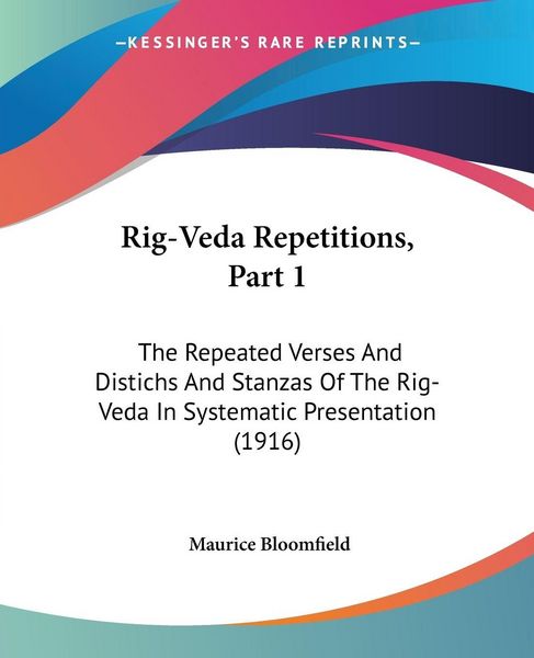 Produktbild: Rig-Veda Repetitions, Part 1
