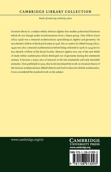 Produktbild: The Algebra of Invariants