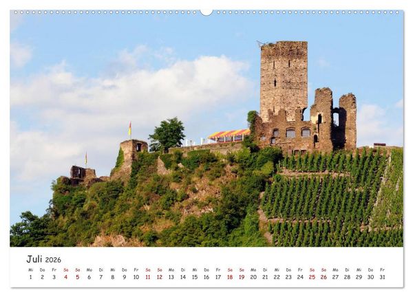Produktbild: Der Mosel entlang - Ausflugsziele links und rechts des Ufers (hochwertiger Premium Wandkalender 2026 DIN A2 quer), Kunstdruck in Hochglanz