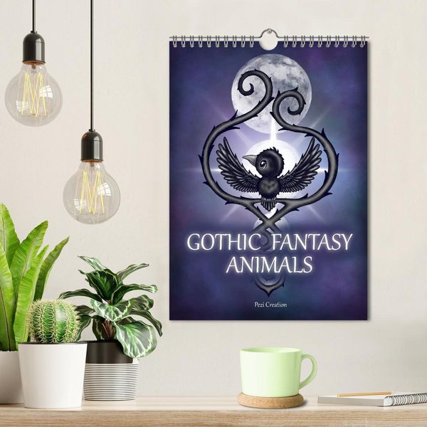 Produktbild: Gothic Fantasy Animals (Wall Calendar 2026 DIN A4 portrait), CALVENDO 12 Month Wall Calendar