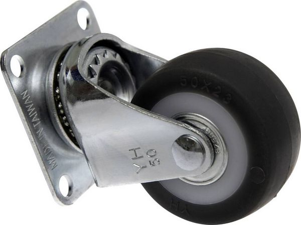Produktbild: TOOLCRAFT TO-5137866 Lenkrolle mit Anschraubplatte 50mm TPR Tragf&auml;higkeit (max.): 50kg