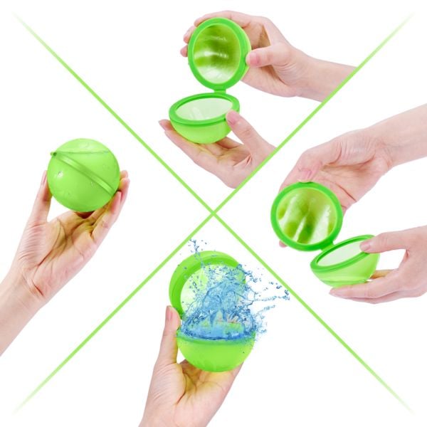 Produktbild: Bunch O Balloons - 6er Pack Wiederverwendbare Wasserballoons - Wasserbomben