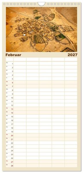Produktbild: Familienplaner 2027 - Marokko: Marrakesch, Atlas, Sahara, F&egrave;s mit 5 Spalten (Wandkalender, 21 x 45 cm) CALVENDO