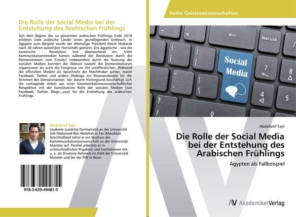 Produktbild: Die Rolle der Social Media bei der Entstehung des Arabischen Fr&uuml;hlings