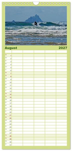 Produktbild: Familienplaner 2027 - Skellig Coast - Irlands sch&ouml;nste K&uuml;ste mit 5 Spalten (Wandkalender, 21 x 45 cm) CALVENDO