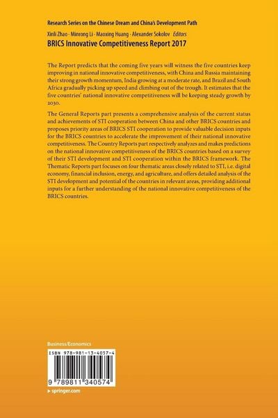 Produktbild: BRICS Innovative Competitiveness Report 2017
