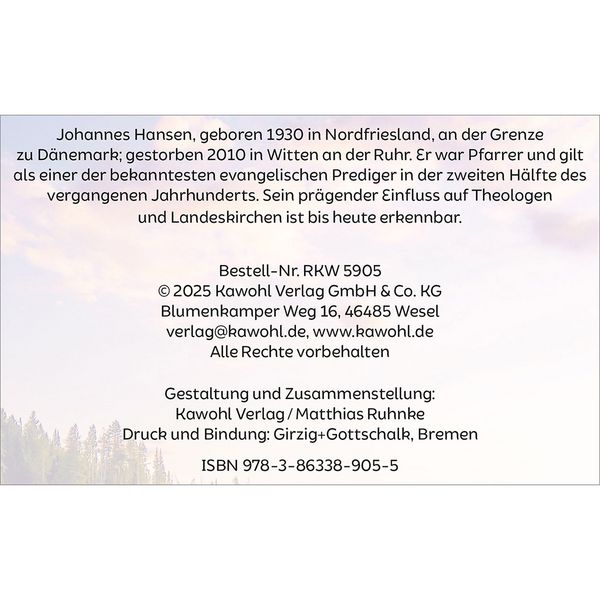 Produktbild: Nichts wird mir mangeln