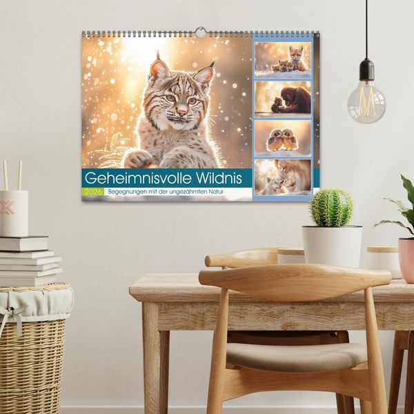 Produktbild: Geheimnisvolle Wildnis (Wandkalender 2026 DIN A3 quer), CALVENDO Monatskalender