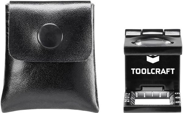 Produktbild: TOOLCRAFT 1505088 Fadenz&auml;hler Vergr&ouml;&szlig;erungsfaktor: 10 x Linsengr&ouml;&szlig;e: (&Oslash;) 14mm