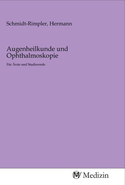 Produktbild: Augenheilkunde und Ophthalmoskopie
