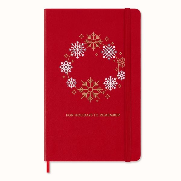 Produktbild: Moleskine Holiday Notizbuch, L/A5, Liniert, fester Einband, Scharlachrot