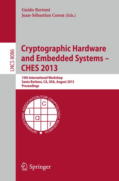Produktbild: Cryptographic Hardware and Embedded Systems -- CHES 2013