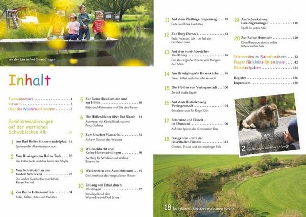 Produktbild: Familienwanderungen auf der westlichen Schw&auml;bischen Alb