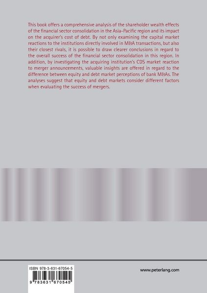 Produktbild: Bank mergers and acquisitions in the Asia-Pacific region