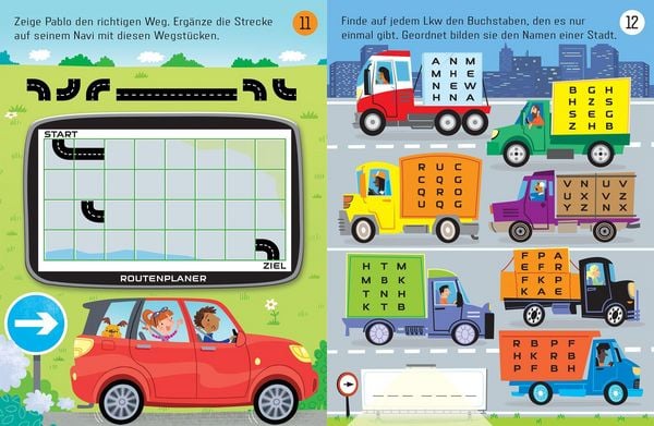 Produktbild: Usborne Minis: R&auml;tsel f&uuml;r die Autofahrt