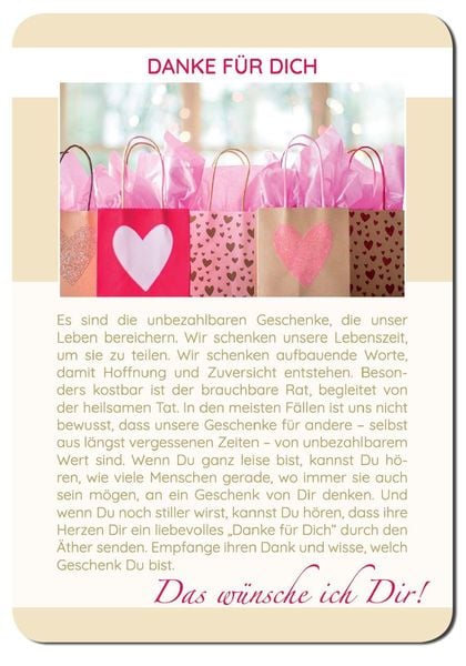 Produktbild: Das w&uuml;nsche ich Dir | 62 Achtsamkeitskarten | Lebensweisheiten, Coaching & Empowerment | sch&ouml;ne Geschenkidee