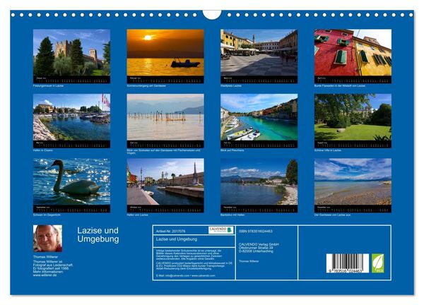 Produktbild: Lazise und Umgebung (Wandkalender 2026 DIN A3 quer), CALVENDO Monatskalender