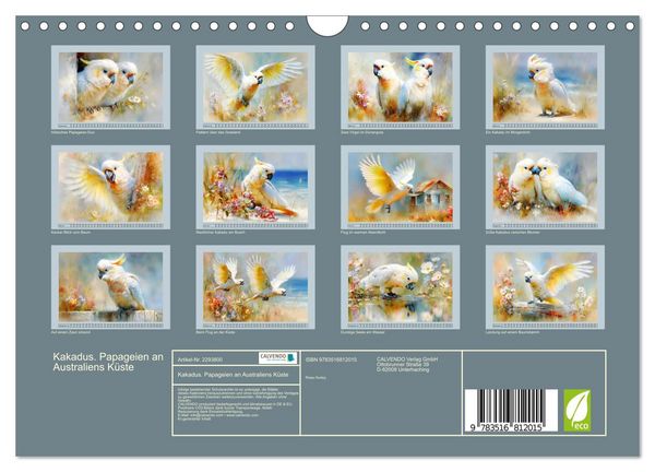 Produktbild: Kakadus. Papageien an Australiens K&uuml;ste (Wandkalender 2027 DIN A4 quer), CALVENDO Monatskalender