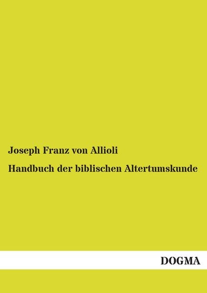 Produktbild: Handbuch der biblischen Altertumskunde