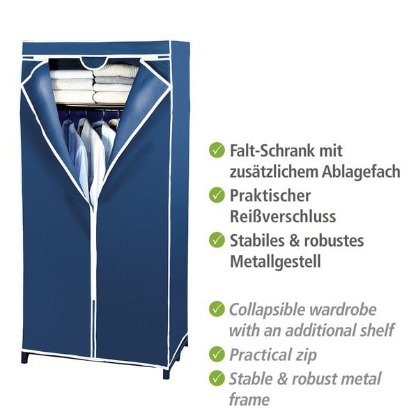 Produktbild: Kleiderschrank Air mit Ablage, Stoffschrank, Faltschrank