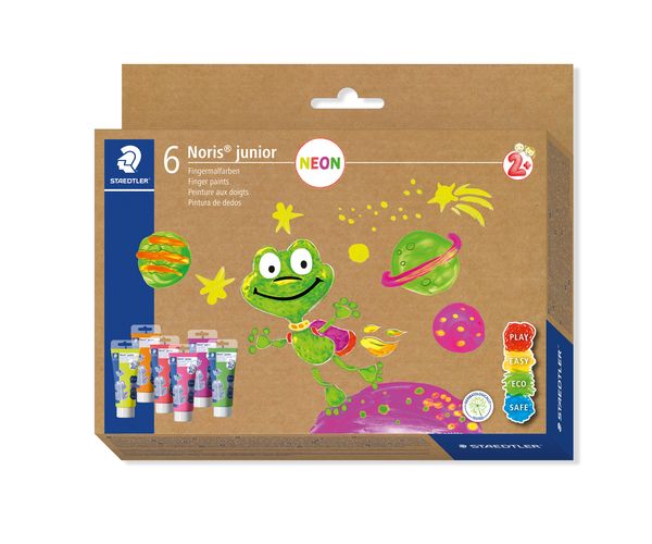 Produktbild: STAEDTLER Noris junior 881 Fingermalfarben, Set Neon, 8816F C6