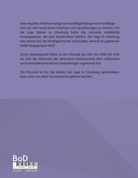 Produktbild: Freimaurerloge "Selene zu den drey Th&uuml;rmen" in L&uuml;neburg