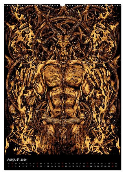 Produktbild: BLOODBOY/ HORROR ILLUSTRATION V1 (Wandkalender 2026 DIN A2 hoch), CALVENDO Monatskalender