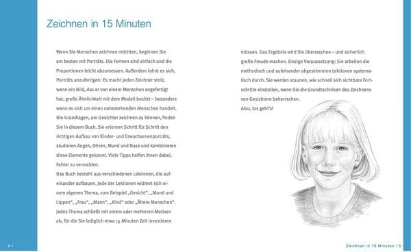 Produktbild: Die Kunst des Zeichnens 15 Minuten - Gesichter.