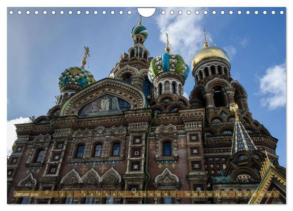 Produktbild: St. Petersburg - Alles Gold was gl&auml;nzt (Wandkalender 2026 DIN A4 quer), CALVENDO Monatskalender