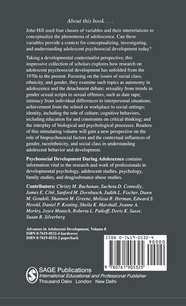 Produktbild: Psychosocial Development during Adolescence